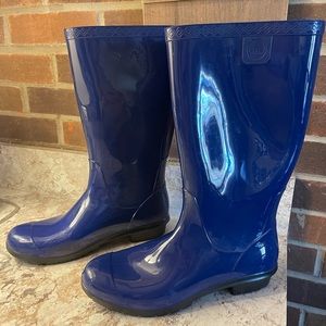Royal Blue UGG Rain boots- size 9